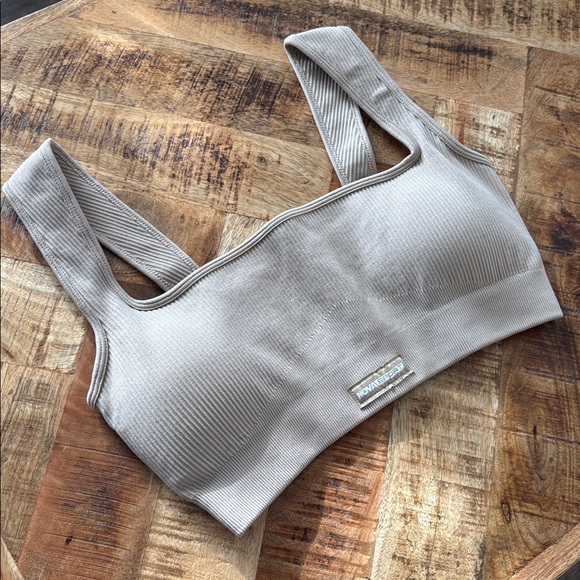 🟤 ⚪️NWOT Ribbed Seamless Bra Sz L⚪️🟤 - Picture 9 of 9